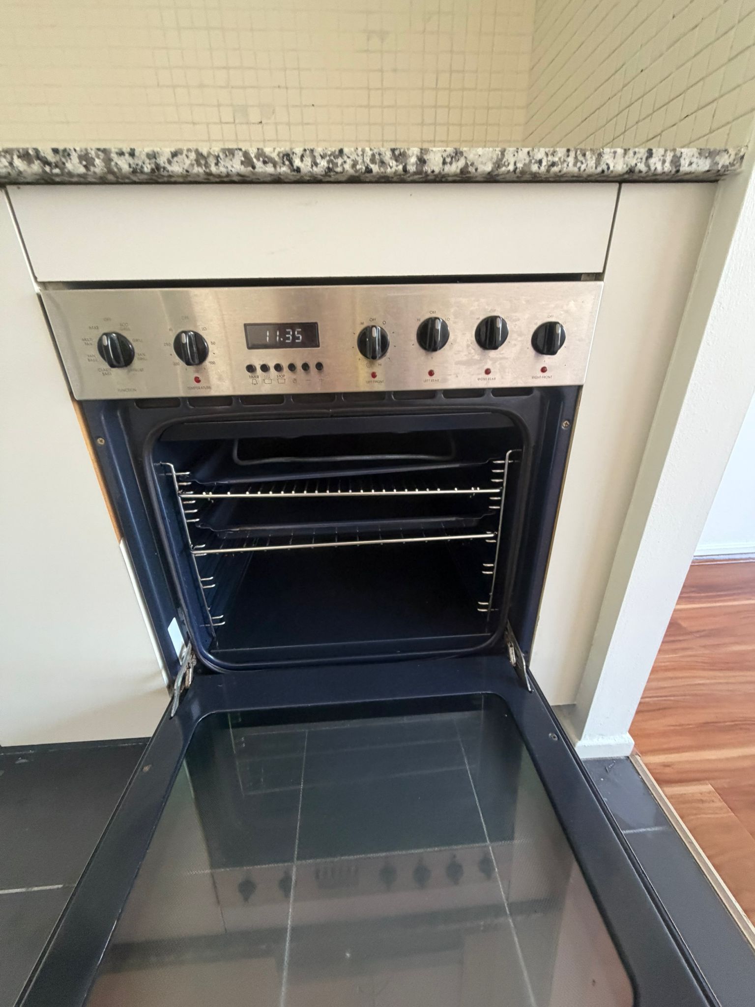 Deep cleaned oven